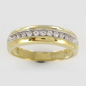 10K 0.24-0.26CT D-BAND MEN RDS